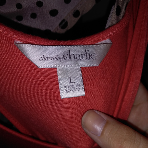Charming Charlie | Dresses | Charming Charlies Coral Dress With Bow ...